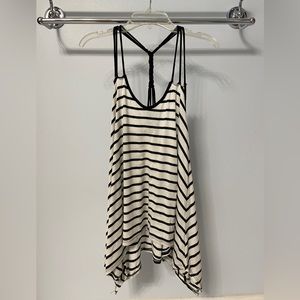 Charlotte Russe tank top. White and black striped